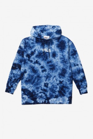 Sudadera con Capucha Fila Presley Tie Dye Hoodie Mujer Peacoattiedye | 963720YCV