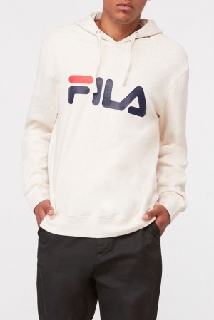 Sudadera con Capucha Fila Queens Hoody Hombre Oatmh/Navy/Cred | 871349RDW