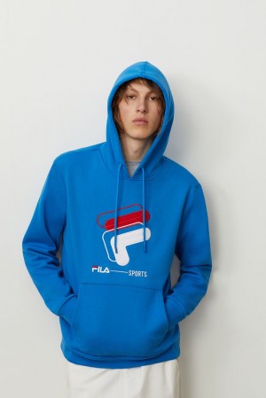 Sudadera con Capucha Fila Rocky Hoodie Hombre Directrblue | 530791RWN