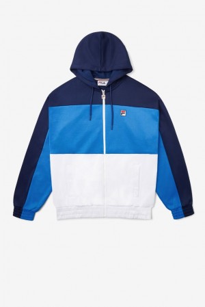 Sudadera con Capucha Fila Sky Hoodie Hombre Drblu/Peac/Wht | 041356QNA