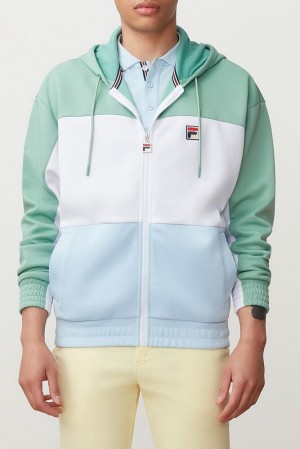 Sudadera con Capucha Fila Sky Hoodie Hombre Wht/Feld/Cblu | 701582JYH