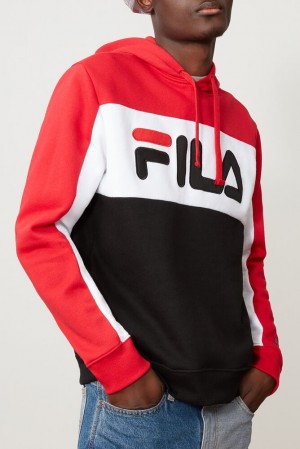 Sudadera con Capucha Fila Todd Hoodie Hombre Cred/Wht/Blk | 806397RKU