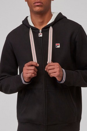 Sudaderas Fila Tenconi Hooded Sweatshirt Hombre Blk/Gard | 735849BFL