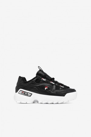 Tenis Fila D-formation Sneakers Unisex Negras Rojas Blancas | 316495RNW