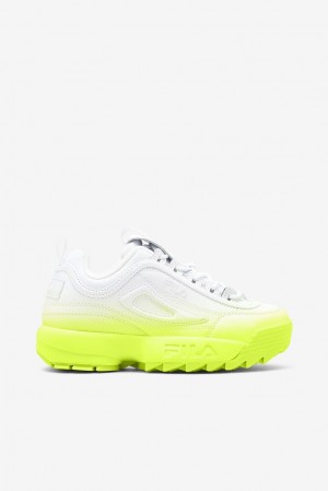 Tenis Fila Disruptor 2 Brights Fade Sneakers Mujer Wht/Wht/Sfty | 184572LED