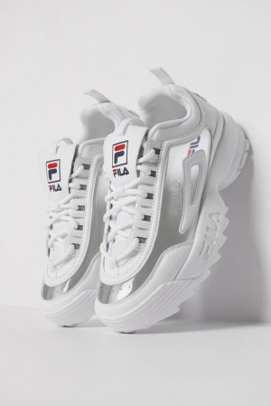 Tenis Fila Disruptor 2 Clear Sneakers Mujer Wht/Fnvy/Fred | 831605JHY