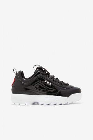 Tenis Fila Disruptor 2 Heart Sneakers Mujer Negras Negras Blancas | 170369DTY