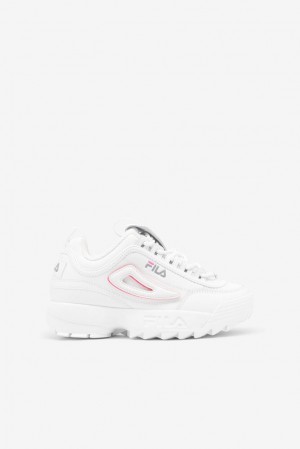 Tenis Fila Disruptor 2 Logo Reveal Sneakers Unisex Wht/Monu/Kopk | 439286PMC