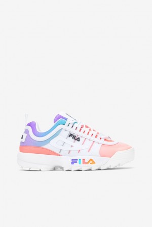 Tenis Fila Disruptor 2 Monomesh Sneakers Mujer Blancas Negras | 358916WZT