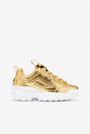 Tenis Fila Disruptor 2 Premium Metallic Sneakers Mujer Mgld/Mgld/Wht | 960872KLS