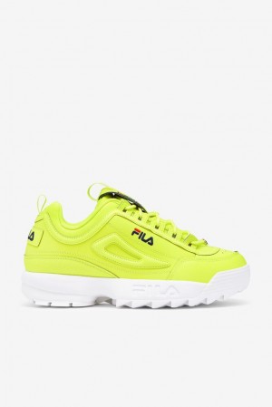 Tenis Fila Disruptor 2 Premium Neon Sneakers Hombre Amarillo Azul Marino Rojas | 942380EFK