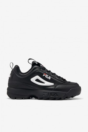 Tenis Fila Disruptor 2 Premium Sneakers Hombre Negras Blancas Rojas | 647810ZID