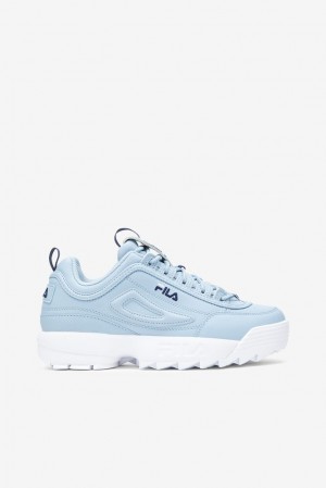 Tenis Fila Disruptor 2 Premium Sneakers Mujer Azules Blancas | 316085NVI