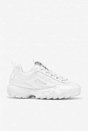 Tenis Fila Disruptor 2 Premium Sneakers Hombre Blancas Blancas Blancas | 173680FJM