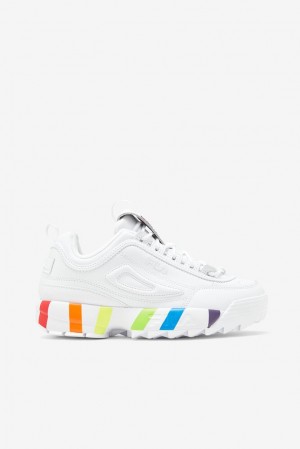 Tenis Fila Disruptor 2 Pride Sneakers Mujer Blancas Blancas | 017523KGZ