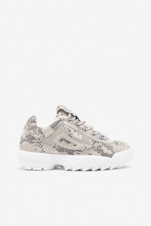 Tenis Fila Disruptor 2 Snake Sneakers Mujer Blancas Blancas | 105439GBH