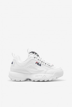 Tenis Fila Disruptor 2 Sneakers Hombre Blancas Azul Marino Rojas | 954827HKJ