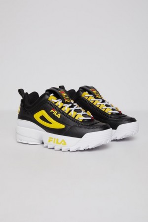 Tenis Fila Disruptor 2 Sneakers Unisex Blk/Lemo/Wht | 350182MNZ