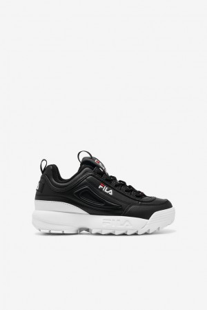 Tenis Fila Disruptor 2 Sneakers Unisex Negras Blancas Rojas | 946350BGZ