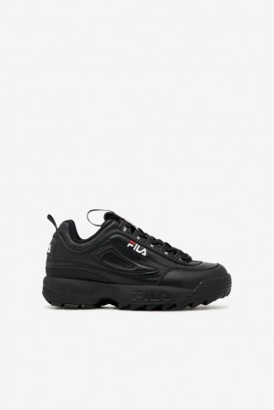 Tenis Fila Disruptor 2 Sneakers Unisex Negras Negras Blancas | 043619DJA