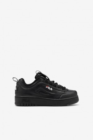 Tenis Fila Disruptor 2 X Fx-100 Luxe Sneakers Unisex Negras Rojas Blancas | 794820DNF