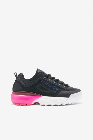 Tenis Fila Disruptor 2a Sneakers Mujer Negras Blancas | 936421NHS