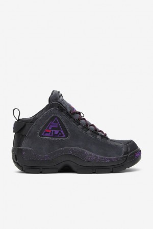 Tenis Fila Grant Hill 2 Outdoor Sneakers Hombre Negras Moradas | 518406WTK