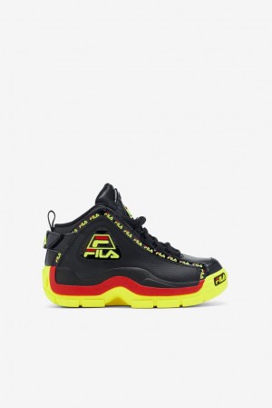 Tenis Fila Grant Hill 2 Repeat Sneakers Unisex Negras Amarillo Rojas | 834971KMA