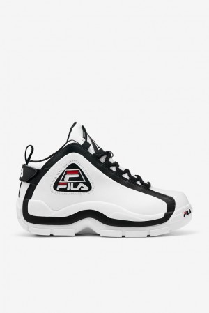 Tenis Fila Grant Hill 2 Sneakers Hombre Blancas Negras Rojas | 342791QZO