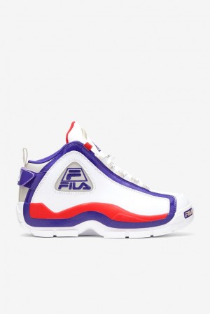 Tenis Fila Grant Hill 2 Sneakers Hombre Blancas Azules Oscuro | 847513TYO