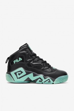 Tenis Fila Mb Gid Sneakers Hombre Negras Negras Verde Menta | 370192VJM