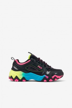 Tenis Fila Oakmont Tr Sneakers Mujer Blk/Blk/Mult | 239175CJA