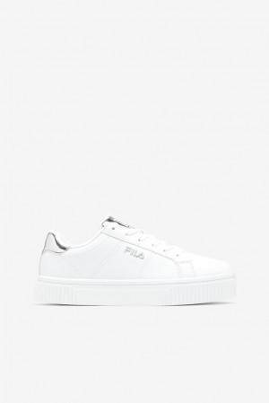 Tenis Fila Panache 19 Sneakers Mujer Wht/Wht/Msil | 601742REH