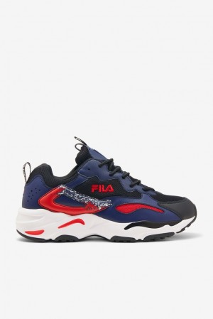 Tenis Fila Ray Tracer 2 Sneakers Hombre Negras Blancas Azules | 648791UCD