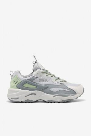 Tenis Fila Ray Tracer Sneakers Hombre Gris Verde | 486093CJP