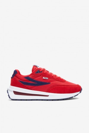 Tenis Fila Renno Sneakers Hombre Rojas Azul Marino Blancas | 371284ZQT