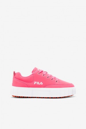 Tenis Fila Sandblast Low Sneakers Mujer Pglo/Pglo/Wht | 943028FEA