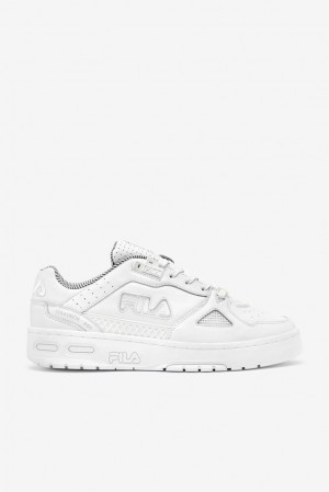 Tenis Fila Teratach 600 Sneakers Hombre Blancas Blancas Plateadas | 913768RBZ