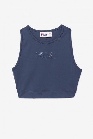 Tops Fila Alva Crop Top Mujer 096 India Ink | 679403EOK