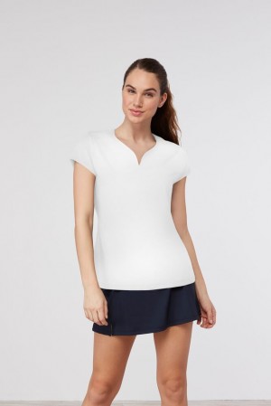 Tops Fila Cap Sleeve Top Mujer Blancas | 658794HTL