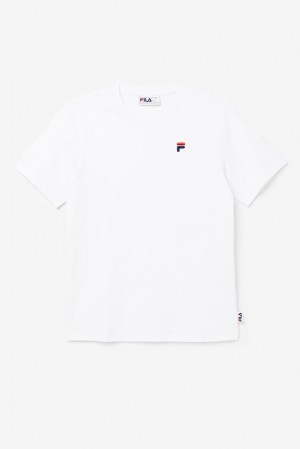 Tops Fila Derion Tee Unisex Blancas | 453762ALM