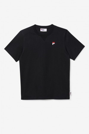 Tops Fila Derion Tee Unisex Negras | 157064ZMJ