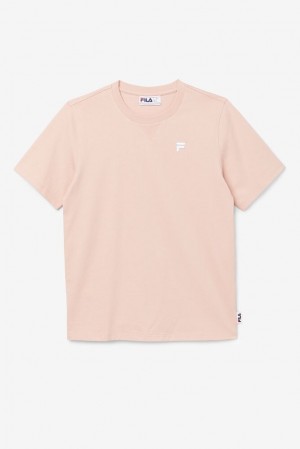 Tops Fila Derion Tee Unisex Rosas | 051478NWY