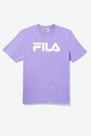 Tops Fila Eagle Tee Hombre 597 Violet Tulip | 025714WJI