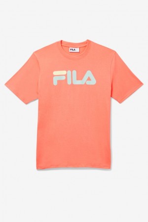 Tops Fila Eagle Tee Hombre 886 Persimmon | 890562LKG