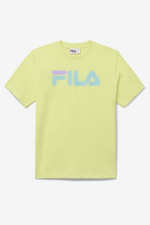 Tops Fila Eagle Tee Hombre Amarillo | 035124EMI