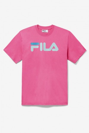 Tops Fila Eagle Tee Hombre Rosas | 934806BEL