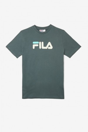 Tops Fila Eagle Tee Mujer Azules | 056274ZCL