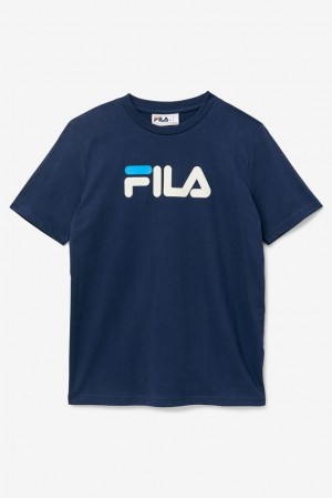 Tops Fila Eagle Tee Mujer Azules | 653192GJA