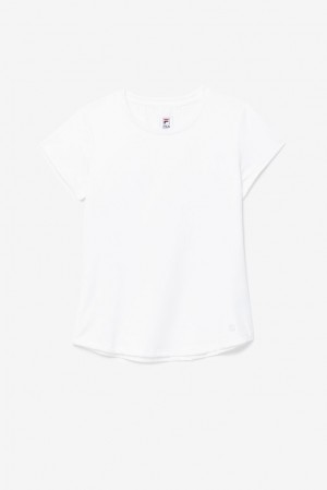 Tops Fila Essentials Short Sleeve Top Mujer Blancas | 852493JCW